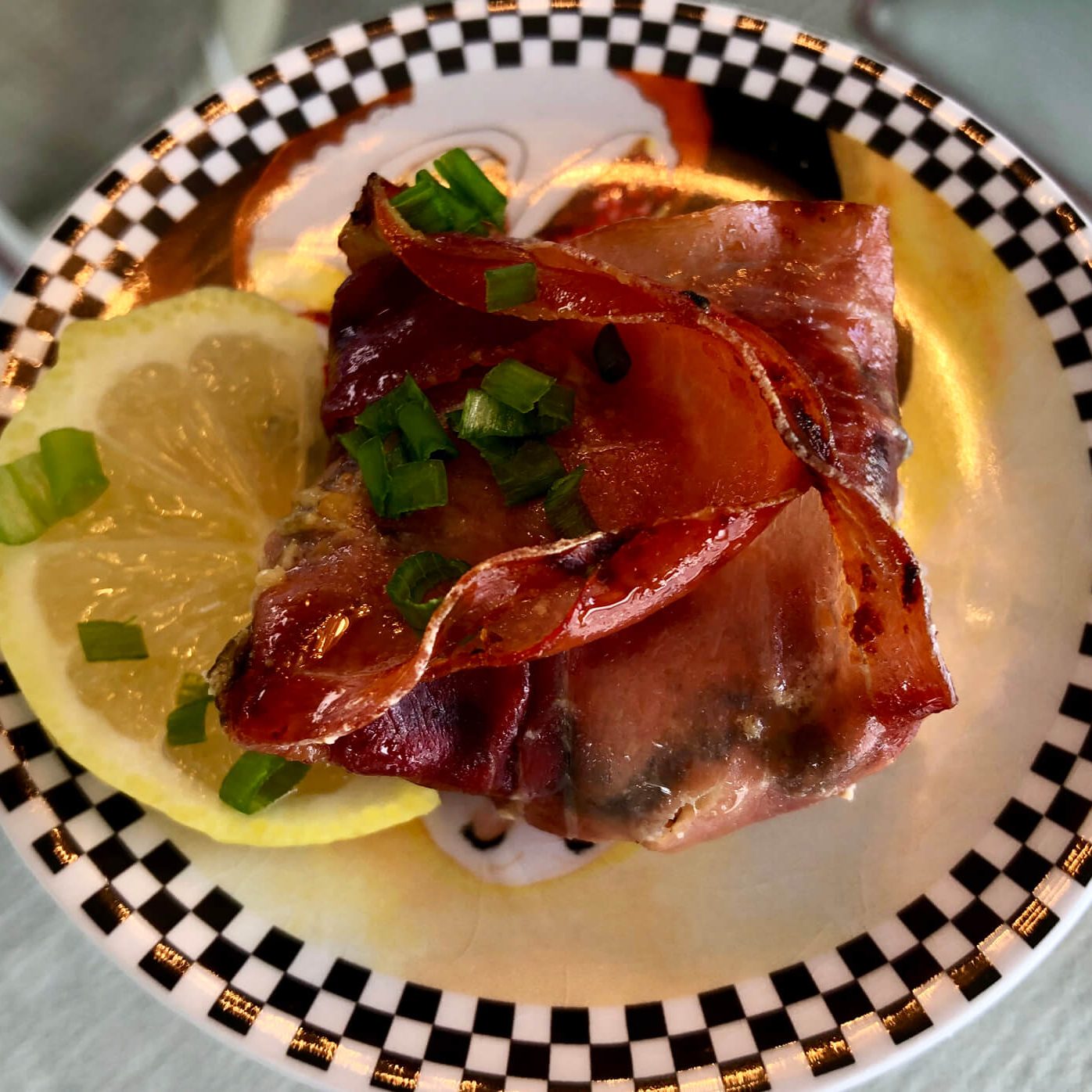 Prosciutto Bundles with Shrimp, Spinach & Goat Cheese