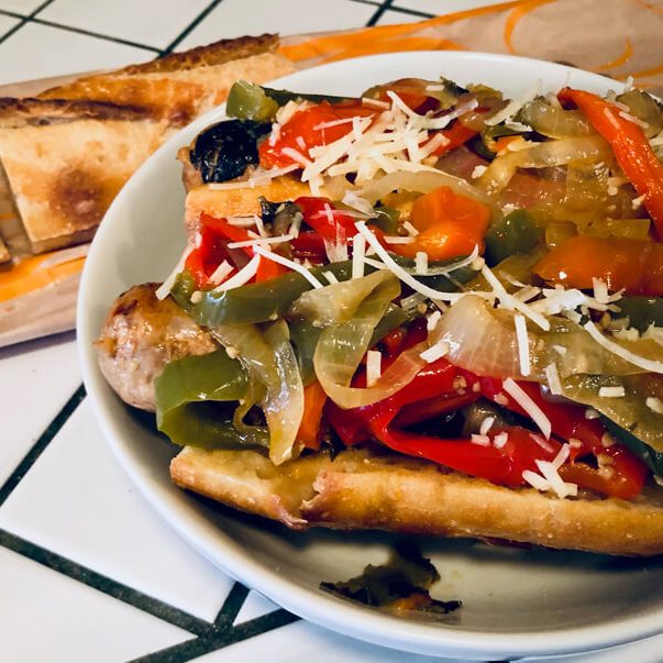 Hot Italian Sausage & Peppers Sandwiches Hot Italian Sausage & Peppers Sandwiches