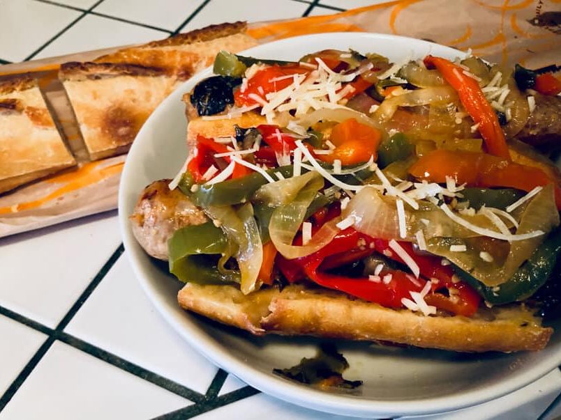Hot Italian Sausage & Peppers Sandwiches Hot Italian Sausage & Peppers Sandwiches