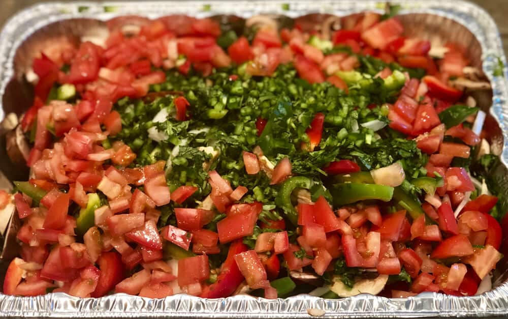 Grilled Steak, Chicken & Portobello Fajita Tacos