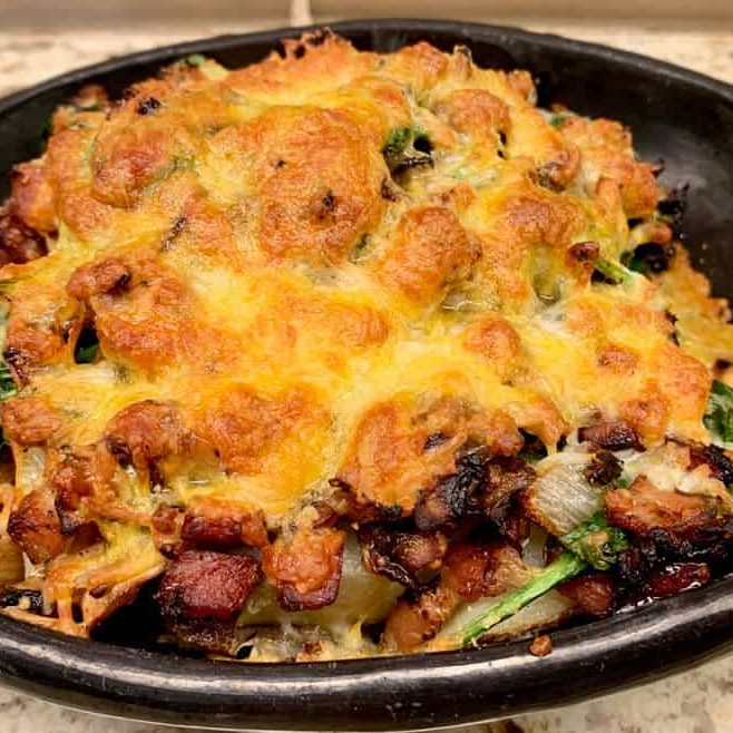 Spinach & Mushroom Twice Baked Potatoes