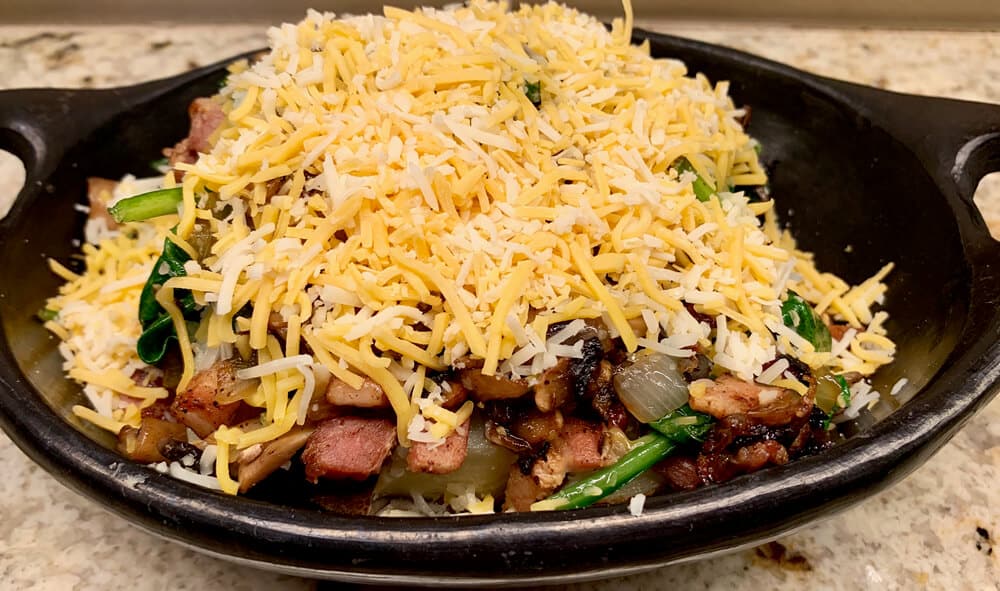 Spinach & Mushroom Twice Baked Potatoes