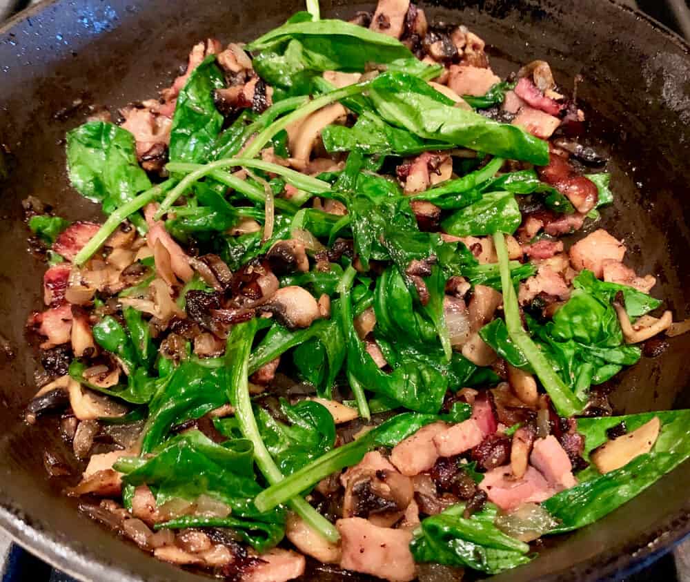 Spinach & Mushroom Twice Baked Potatoes