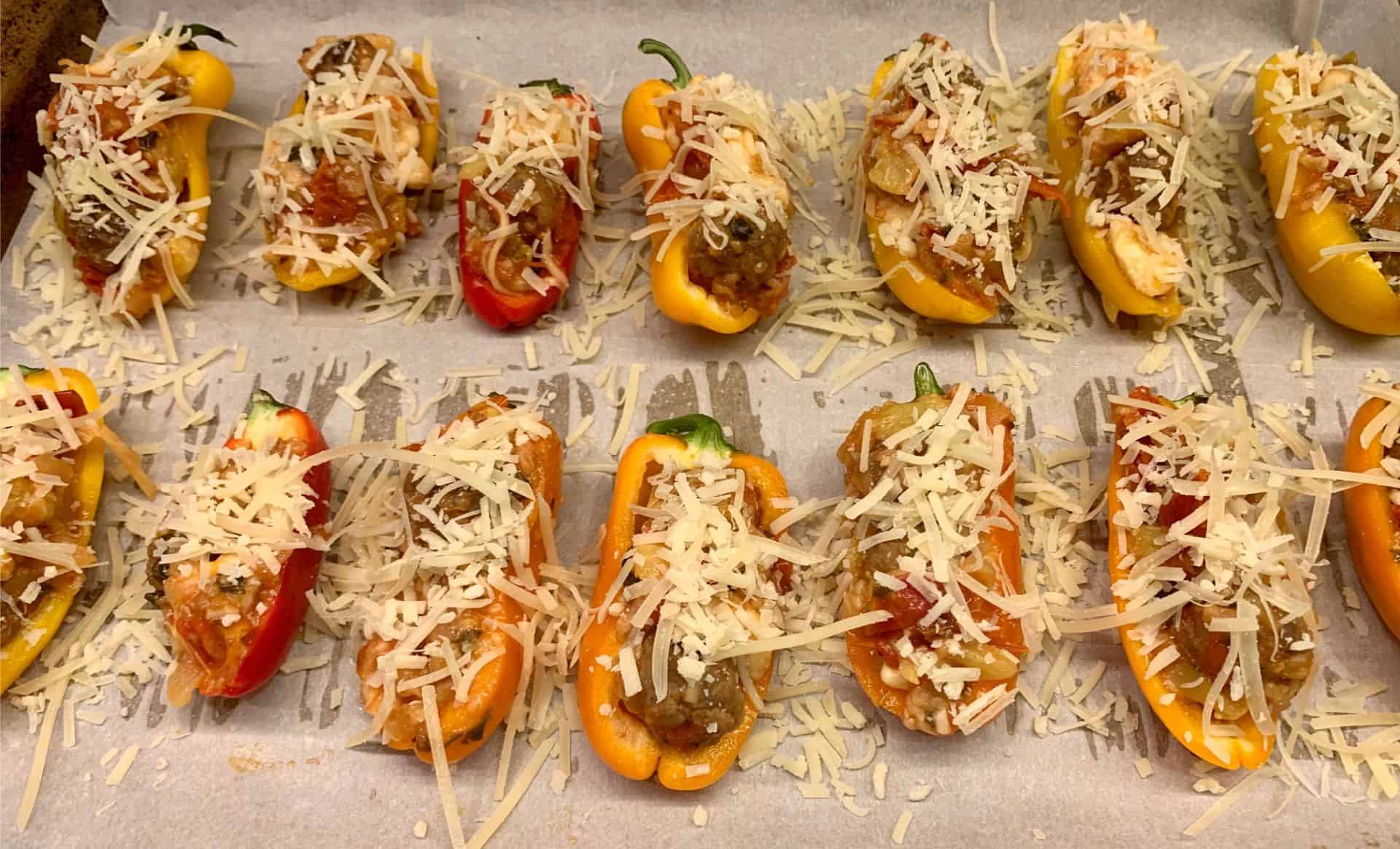 Italian Sausage Stuffed Zucchini Boats 6